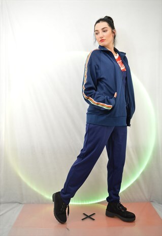 VINTAGE STRIPED SPORTS JACKET / UNISEX