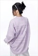 BUTTERFLY SWEATSHIRT VELVET FEEL THIN JUMPER SKATE TOP