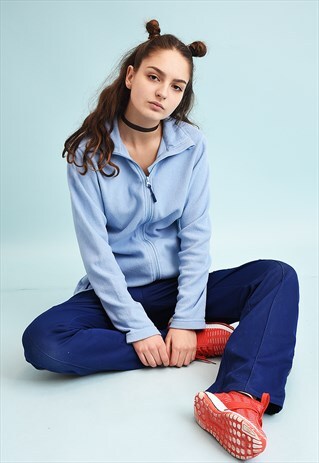 Y2K TRACKSUIT PASTEL SPORTS FLEECE JACKET TOP