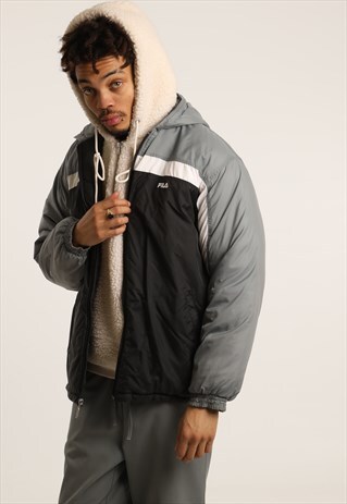 VINTAGE FILA EMBROIDERED PADDED JACKET