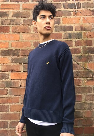 VINTAGE NAUTICA KNITTED JUMPER SWEATER SWEATSHIRT