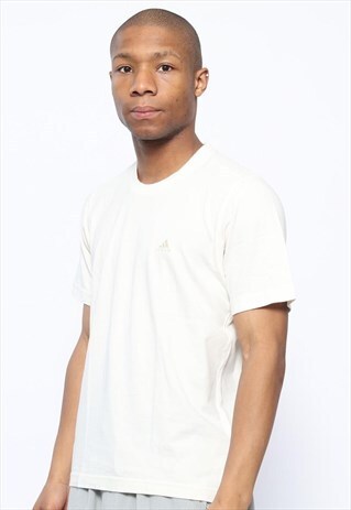 VINTAGE ADIDAS LOGO T-SHIRT WHITE