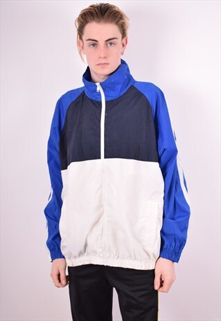 MENS VINTAGE TRACKSUIT TOP JACKET LARGE MULTI 90'S