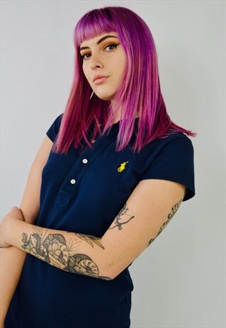 VINTAGE RALPH LAUREN POLO SHIRT MINI DRESS