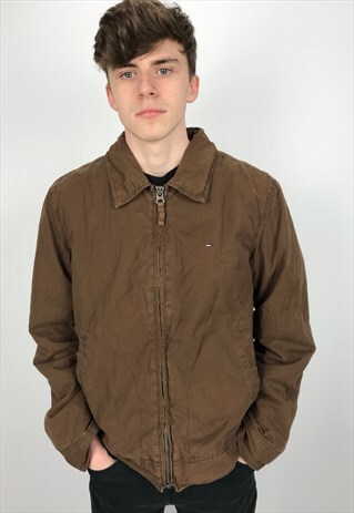 90S VINTAGE TOMMY HILFIGER QUILTED WORK JACKET