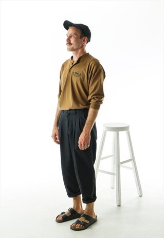 LONG SLEEVES SWEATER / RETRO CARAMEL JUMPER /