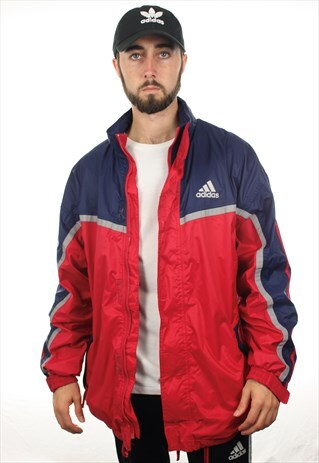 VINTAGE 90S ADIDAS LIGHTWEIGHT CAGOULE JACKET