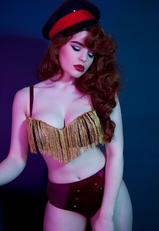 PEEK & BEAU - MAJOR VELVET TASSLE BRA