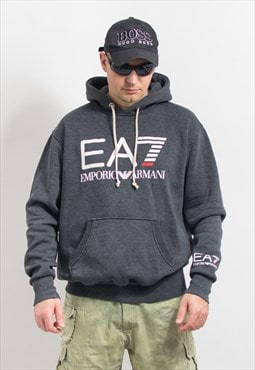Emporio Armani hoodie in gray sweatshirt