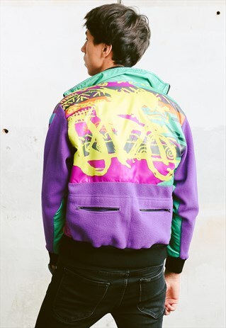 VINTAGE 80S BOLD FLEECE JACKET