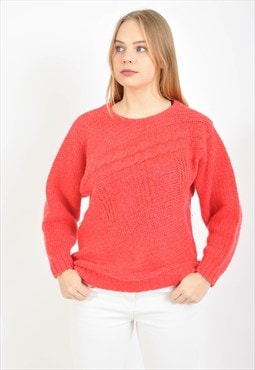 Vintage knitwear jumper in pink