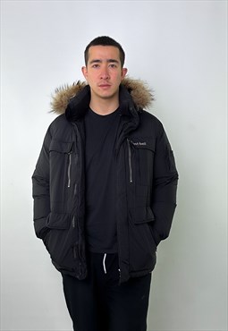 Black 90s Mont Bell Puffer Jacket Coat