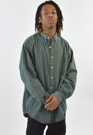 VINTAGE 90S GREEN CHECKERED RALPH LAUREN SHIRT