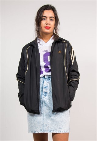 90'S VINTAGE ADIDAS BLACK TRACKSUIT JACKET