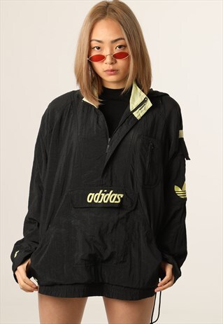 VINTAGE ADIDAS PULLOVER WINDBREAKER FESTIVAL JACKET