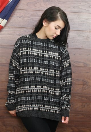 VINTAGE KNIT JUMPER OVERSIZED KNIT