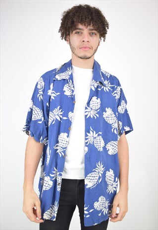 VINTAGE 90'S PINEAPPLE JUICE HAWAIIAN CLASSIC SHIRT