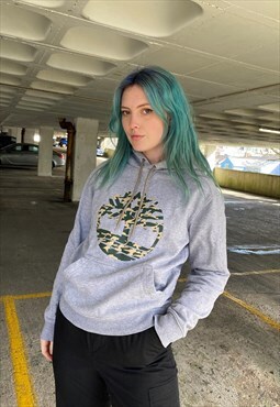 Vintage 90s Timberland Grey Pullover Hoodie