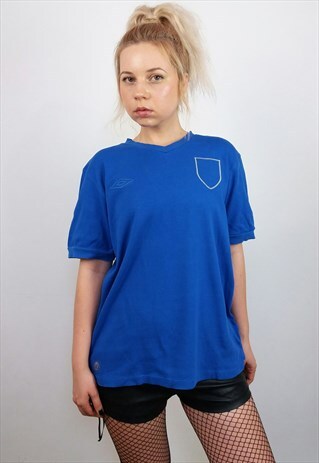 VINTAGE 90'S UMBRO ITALIA FOOTBALL T-SHIRT