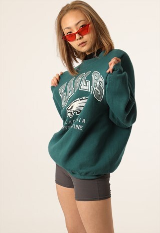 VINTAGE NFL PRINTED PHILADELPHIA EAGLES SWEATSHIRT