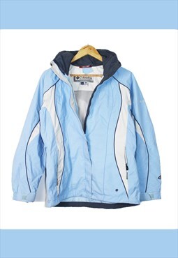 Vintage 90's Baby Blue Columbia Jacket with Optional Hood