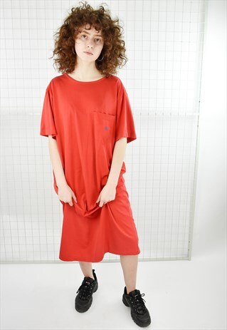 VINTAGE RALPH LAUREN OVERSIZED SIMPLE T-SHIRT DRESS