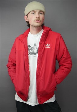 Vintage Adidas Jacket in Red with Logo