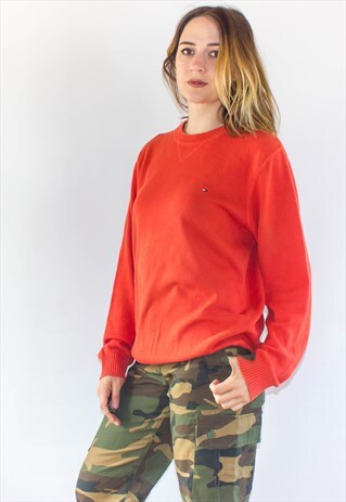 RETRO HILFIGER COTTON KNIT SWEATSHIRT