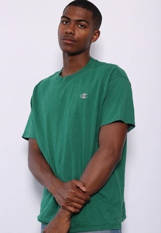 VINTAGE CHAMPION LOGO T-SHIRT GREEN