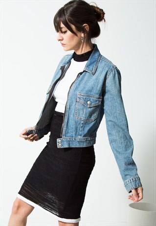 VINTAGE 80S CLASSIC LEVI'S BASIC DENIM JACKET / S1701