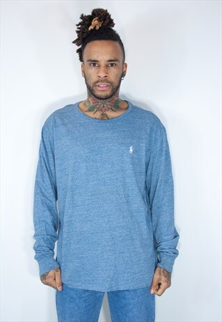 RALPH LAUREN THIN BLUE SWEATSHIRT