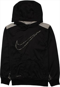Vintage 90's Nike Hoodie Swoosh Pullover Black XLarge
