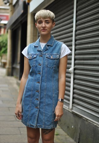 VINATGE DENIM SHIRT DRESS