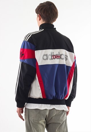VINTAGE ADIDAS ORIGINALS TRACKSUIT 90S BLACK RED