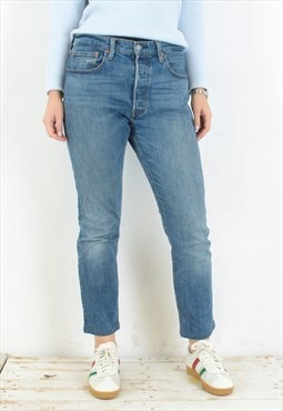 501 S W30 L32 Denim Jeans Trousers Pants Straight High Waist