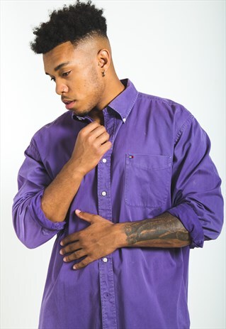 VINTAGE 80S TOMMY HILFIGER CLASSIC SHIRT/ 1564