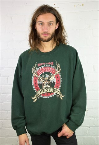 VINTAGE 90'S STAG SWEATSHIRT