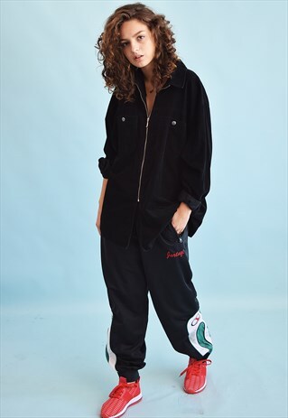 90'S RETRO SCANDI CORDUROY GRUNGE OVERSIZED SHIRT