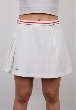 Vintage Fila Mini Skirt in White