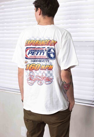 VINTAGE RICHARD PETTY T-SHIRT LOGO 90S XL 8.8