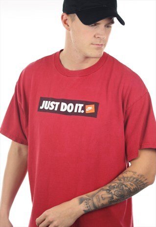 VINTAGE 90S NIKE SPELL OUT T SHIRT TEE