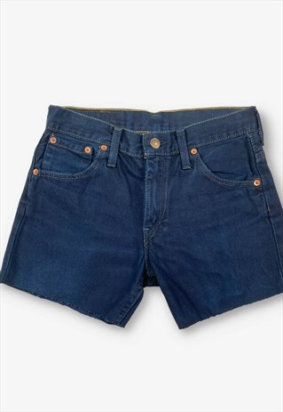 Vintage Levi's 516 Cut Off Denim Shorts Navy W27 BV20248