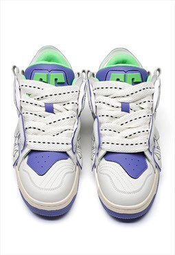 Platform high tops graffiti patch trainers skater shoes 