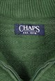 VINTAGE 90'S CHAPS JUMPER / SWEATER QUARTER ZIP KNITTED