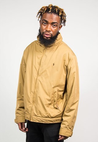 RALPH LAUREN LIGHT BROWN BOMBER JACKET HARRINGTON