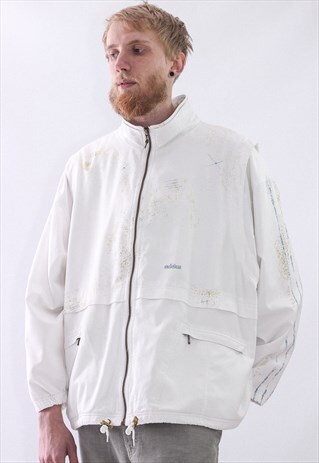 VINTAGE MEN ADIDAS ATP TOUR TENNIS WINDBREAKER SUIT JACKET