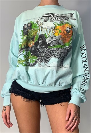 JUNGLE ANIMAL PRINT LONGSLEEVE TOP