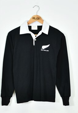 Vintage 1990's New Zealand Rugby Shirt Black XSmall