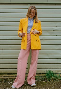 Vintage 70s Flairs Trousers in Pink