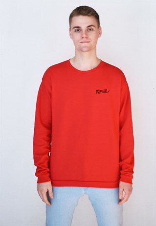 RED LOGO SWEATSHIRT